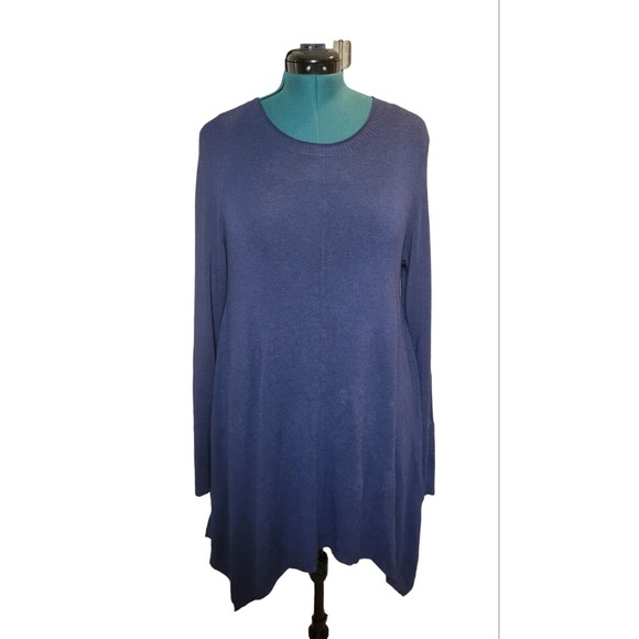 Eileen Fisher M Sweater Tunic‎ Dark Blue Medium Women's - Picture 1 of 7